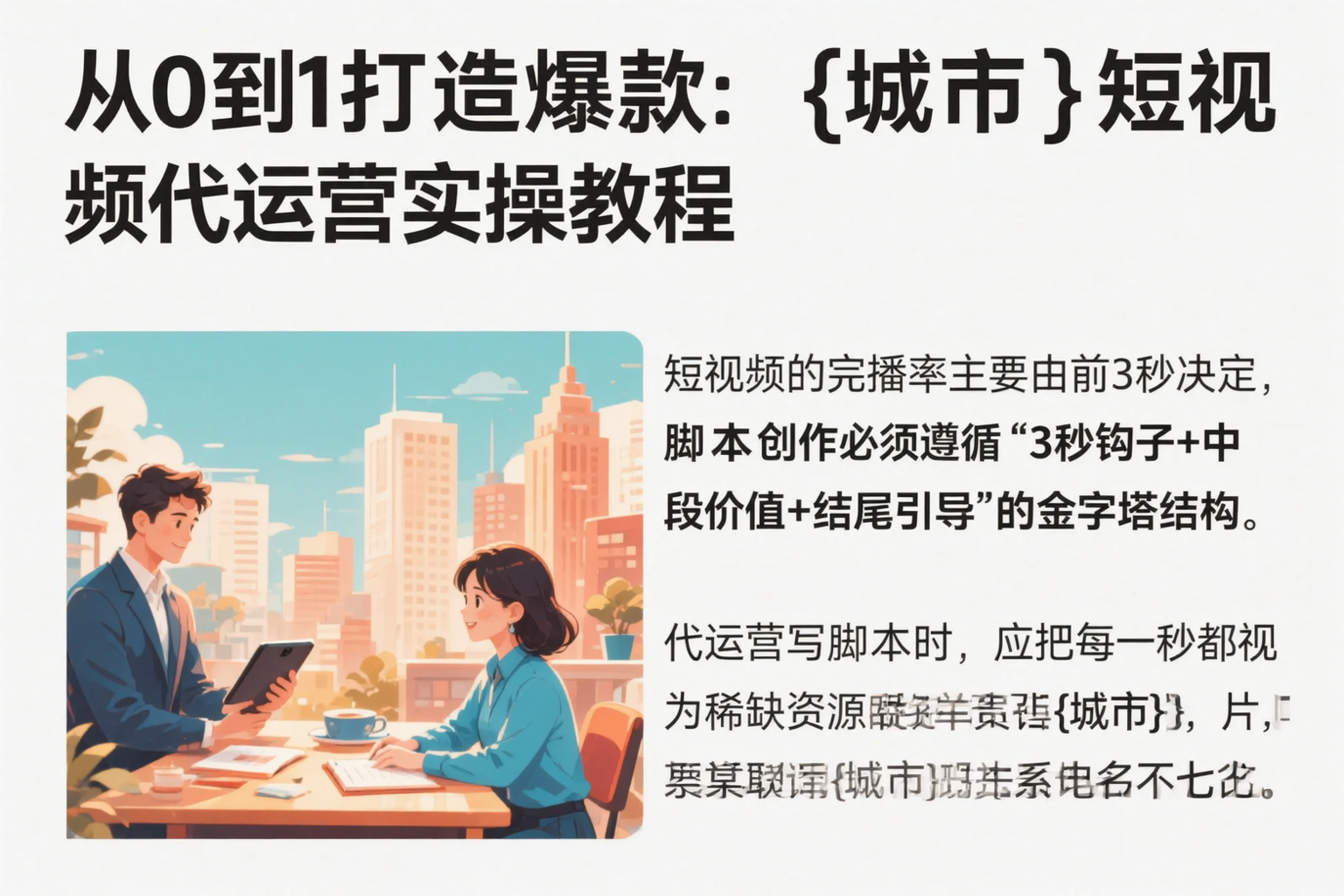 从0到1打造爆款：宁德短视频代运营实操教程