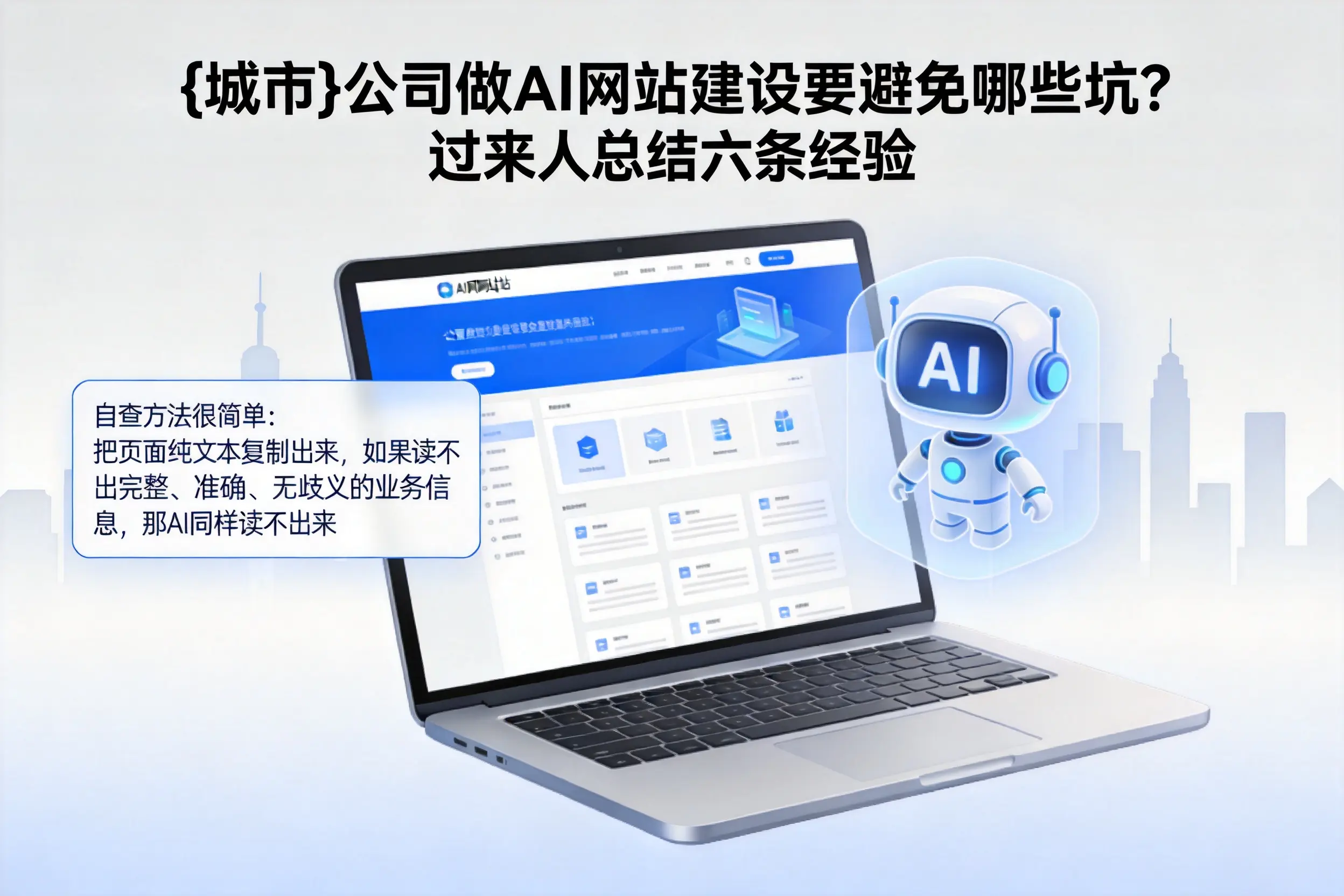 宁德公司做AI网站建设要避免哪些坑？过来人总结六条经验