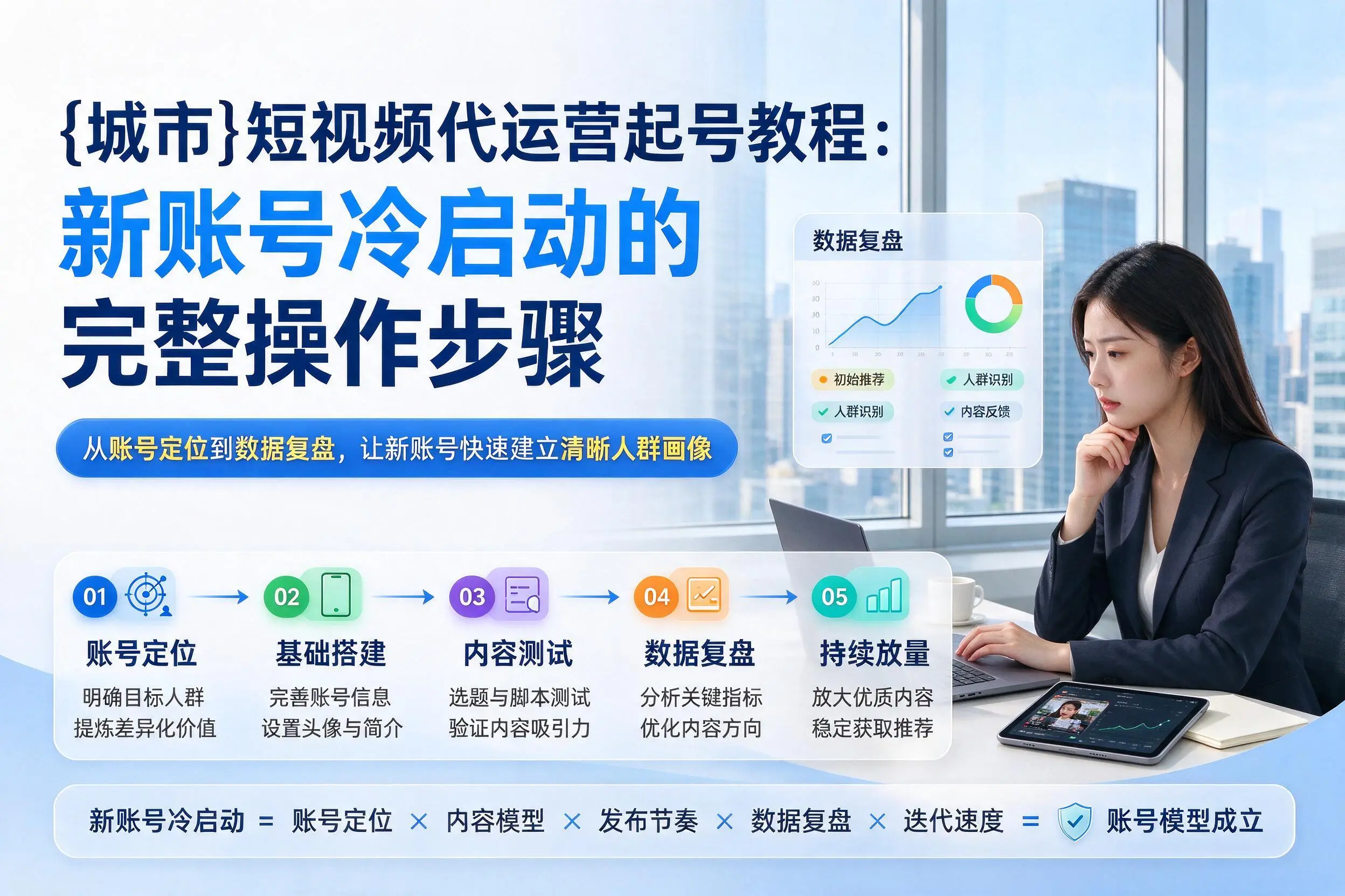 宁德短视频代运营起号教程：新账号冷启动的完整操作步骤