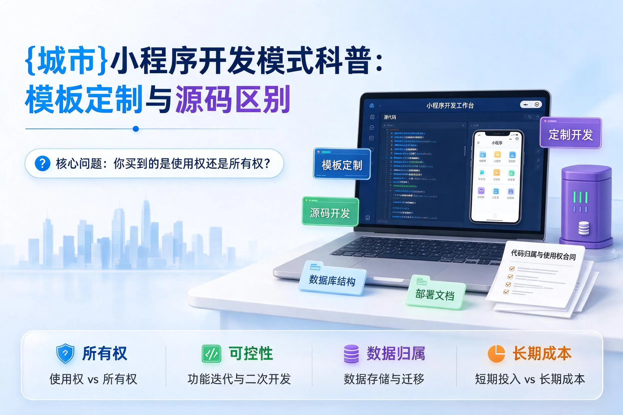 宁德小程序开发模式科普：模板定制与源码区别