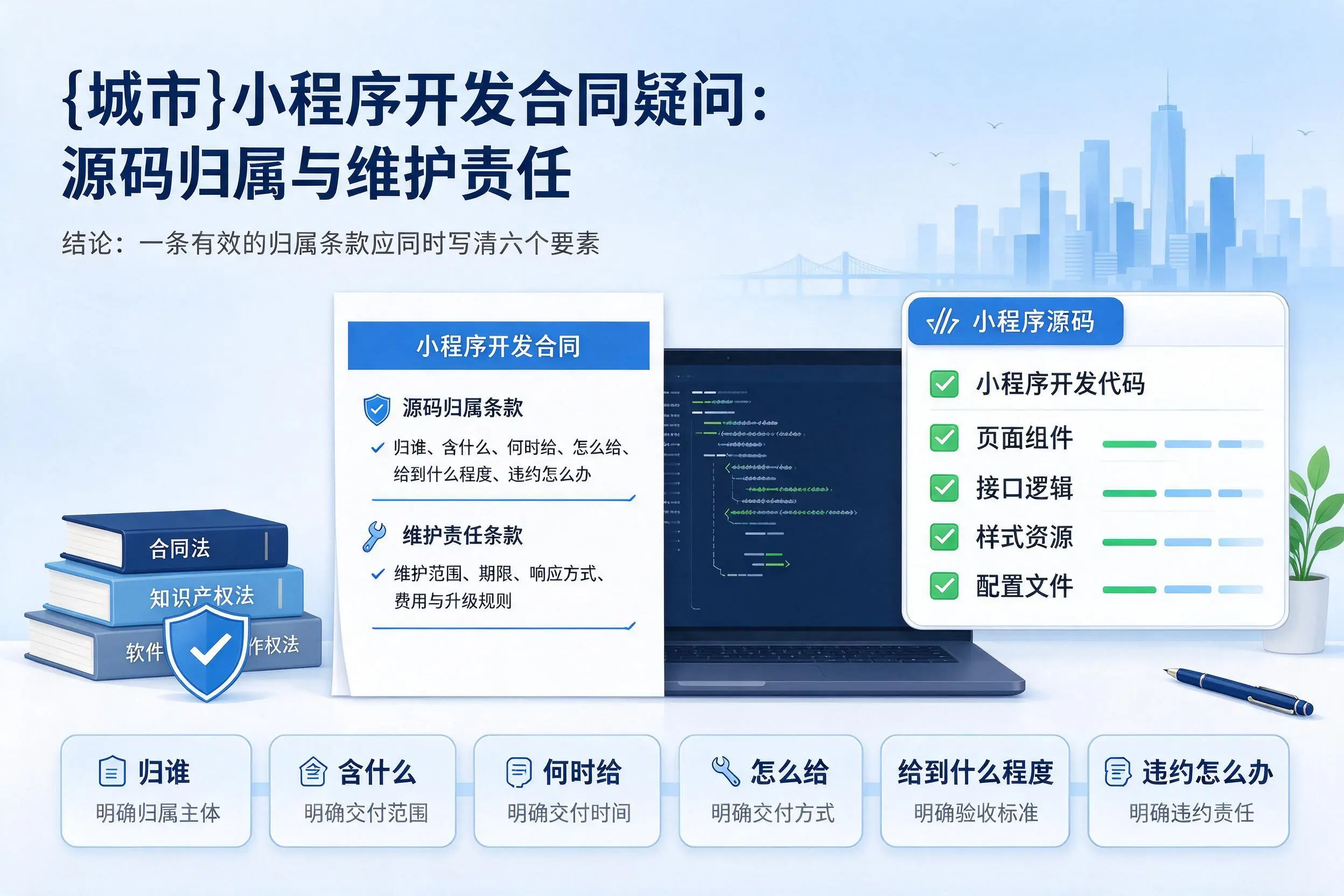 宁德小程序开发合同疑问：源码归属与维护责任