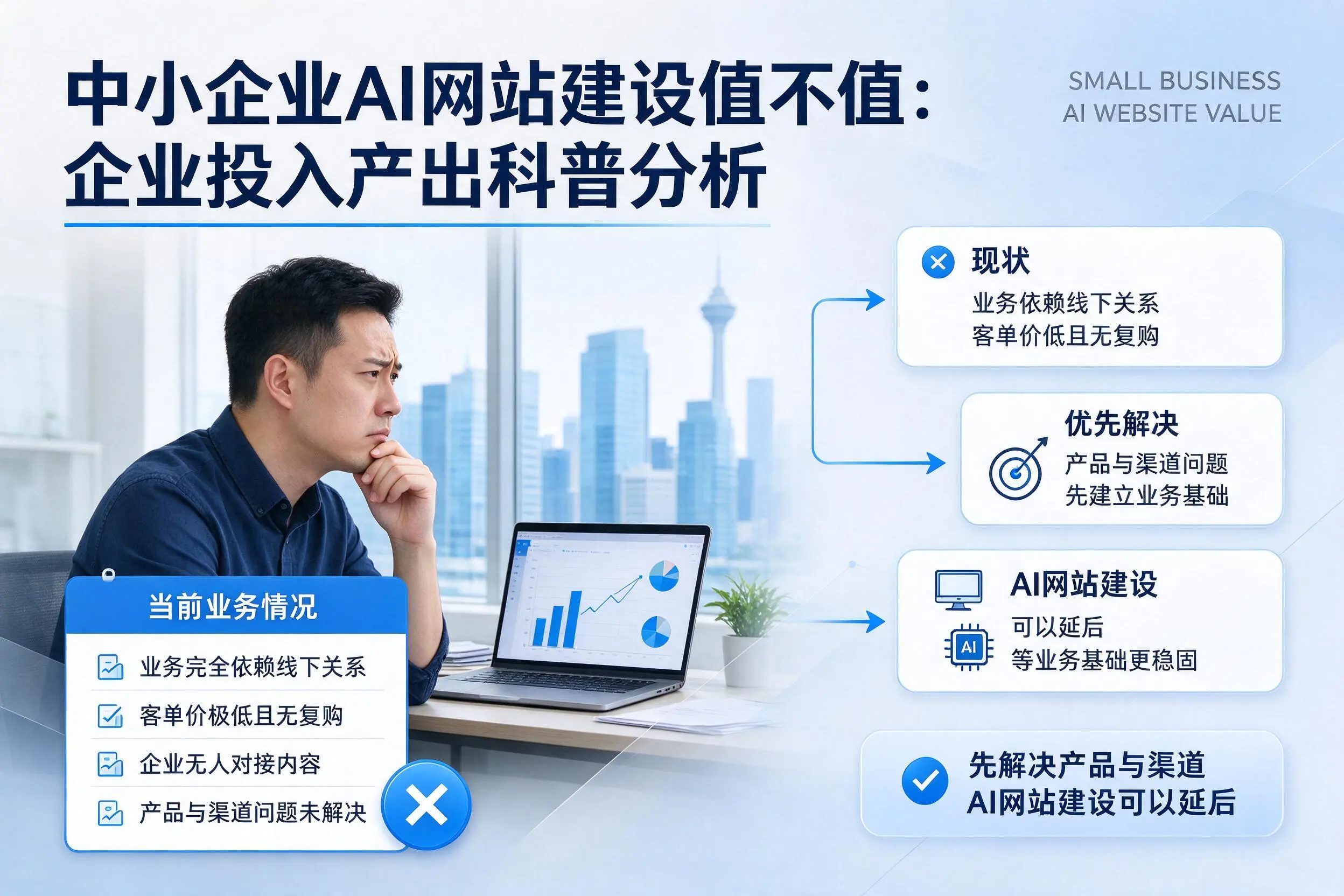 中小企业AI网站建设值不值:宁德企业投入产出科普分析