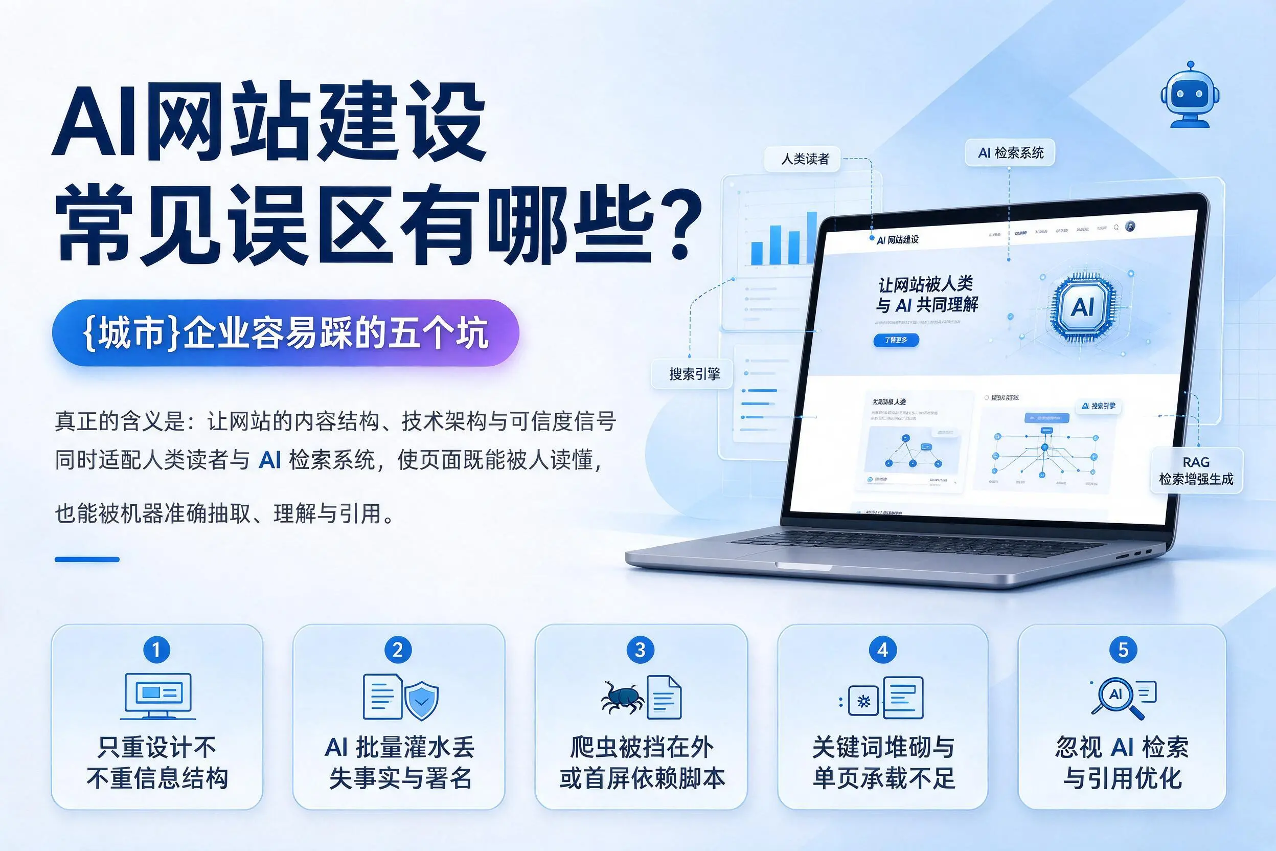 AI网站建设常见误区有哪些？宁德企业容易踩的五个坑
