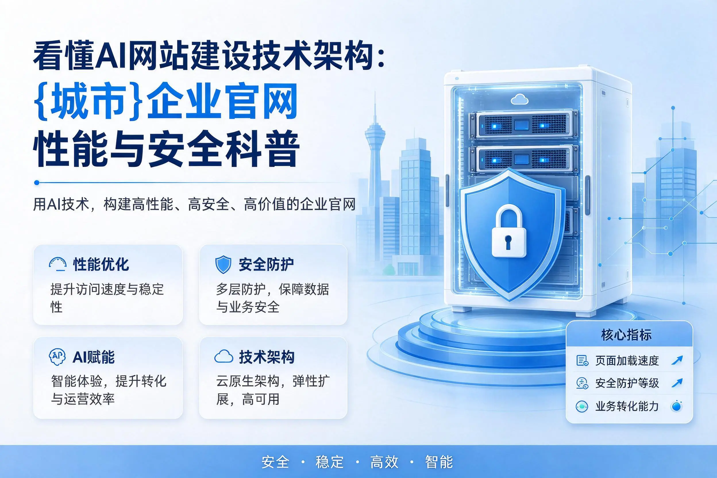 看懂AI网站建设技术架构：宁德企业官网性能与安全科普