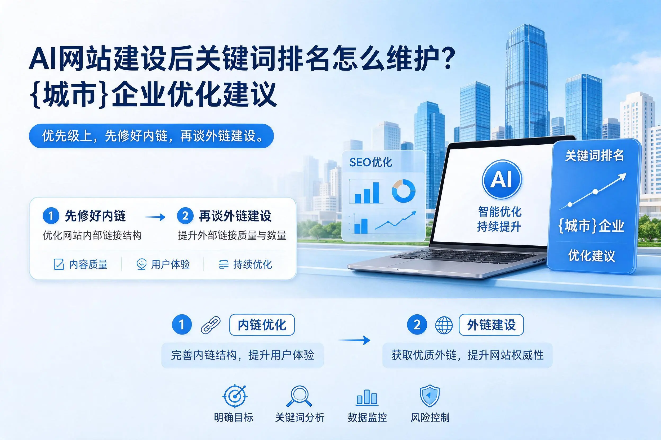 AI网站建设后关键词排名怎么维护？宁德企业优化建议