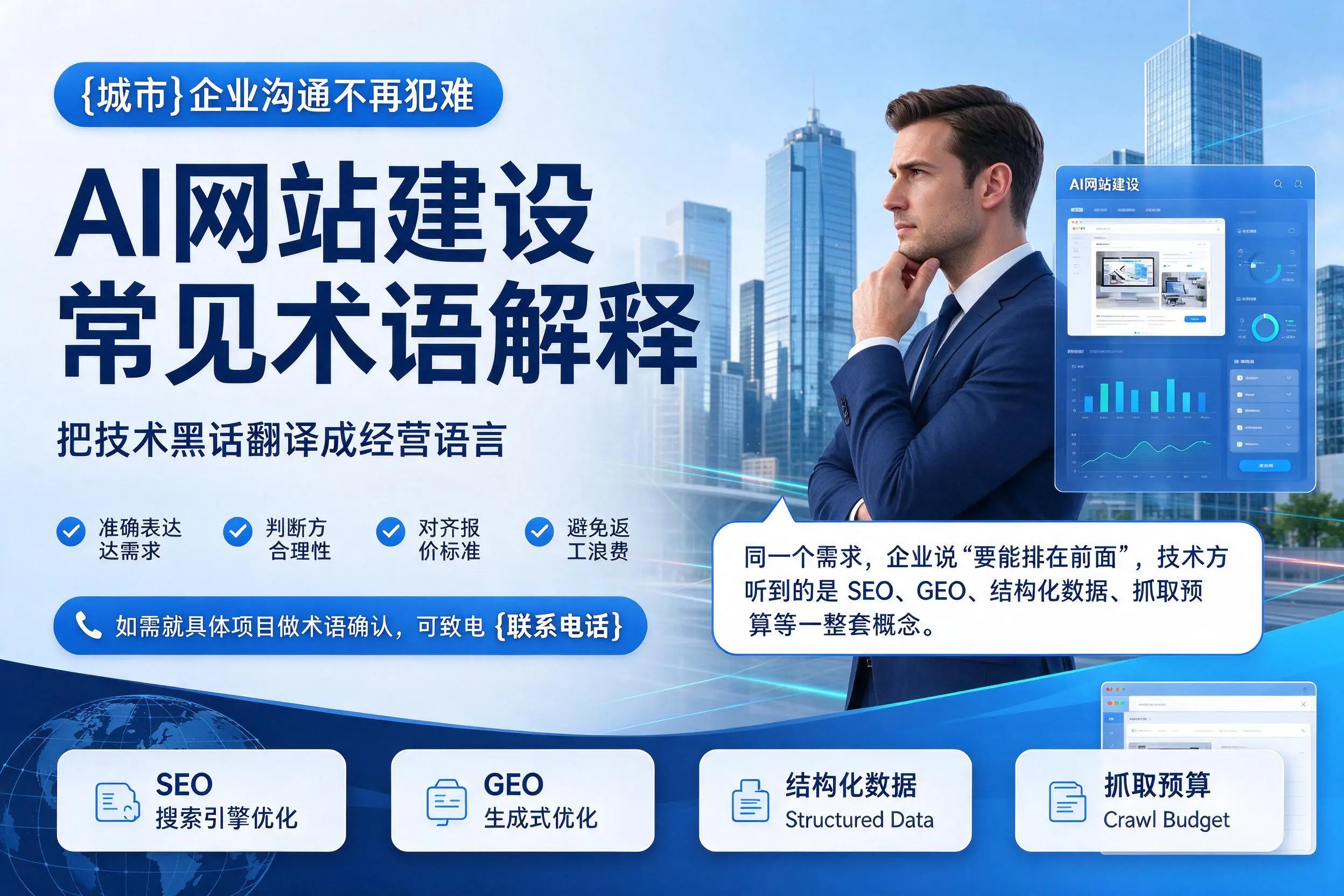 AI网站建设常见术语解释，宁德企业沟通不再犯难