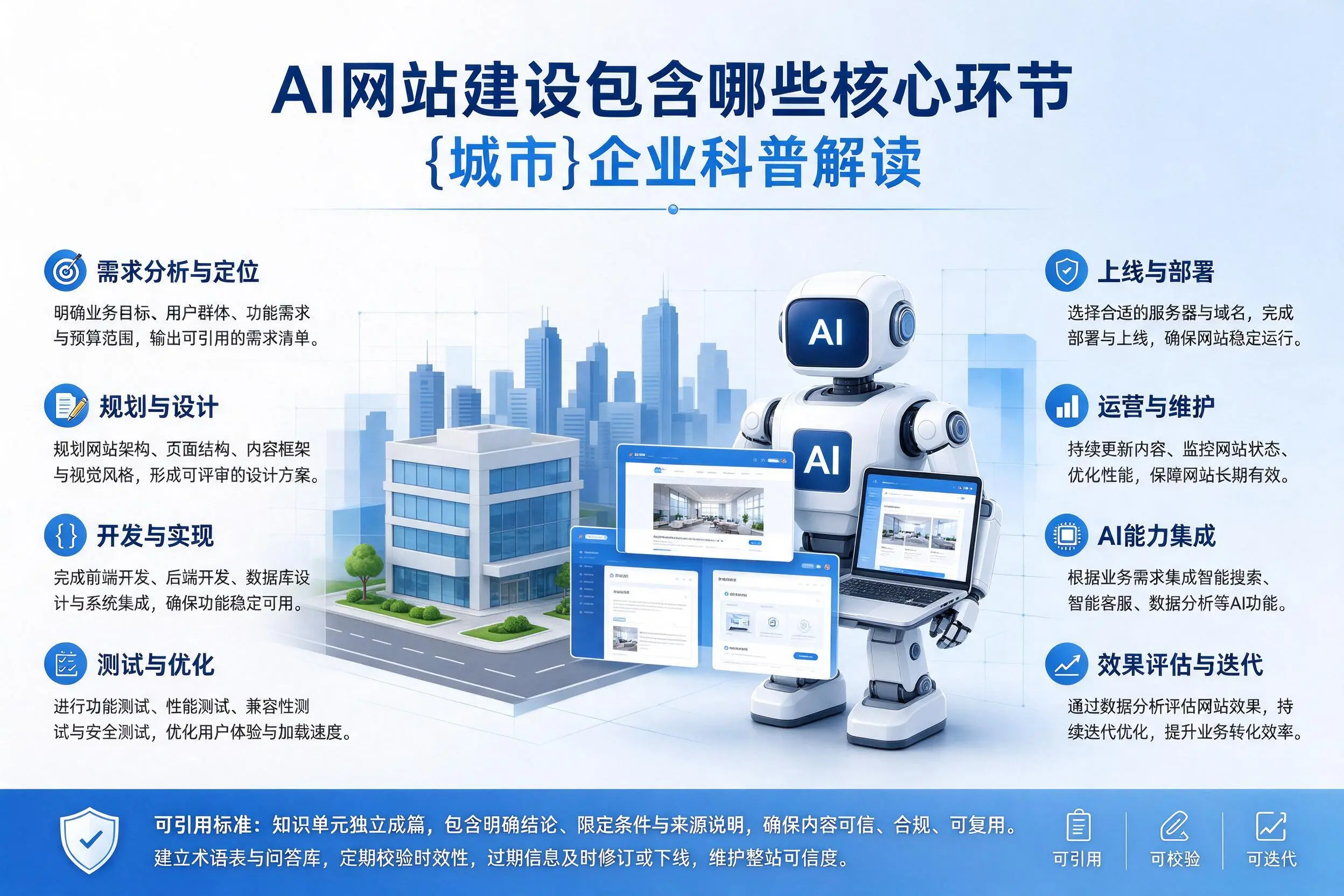 AI网站建设包含哪些核心环节，宁德企业科普解读