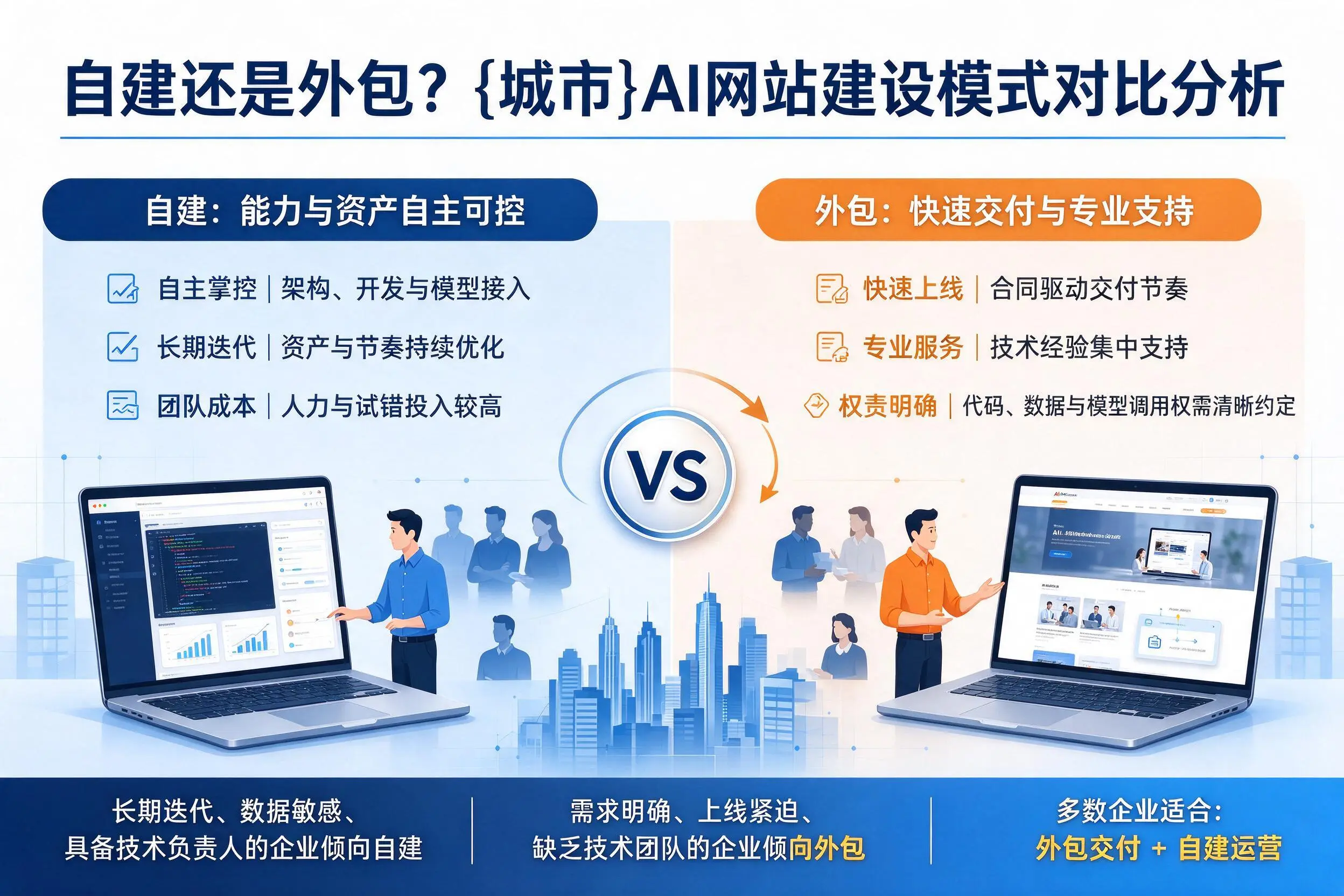 自建还是外包？宁德AI网站建设模式对比分析