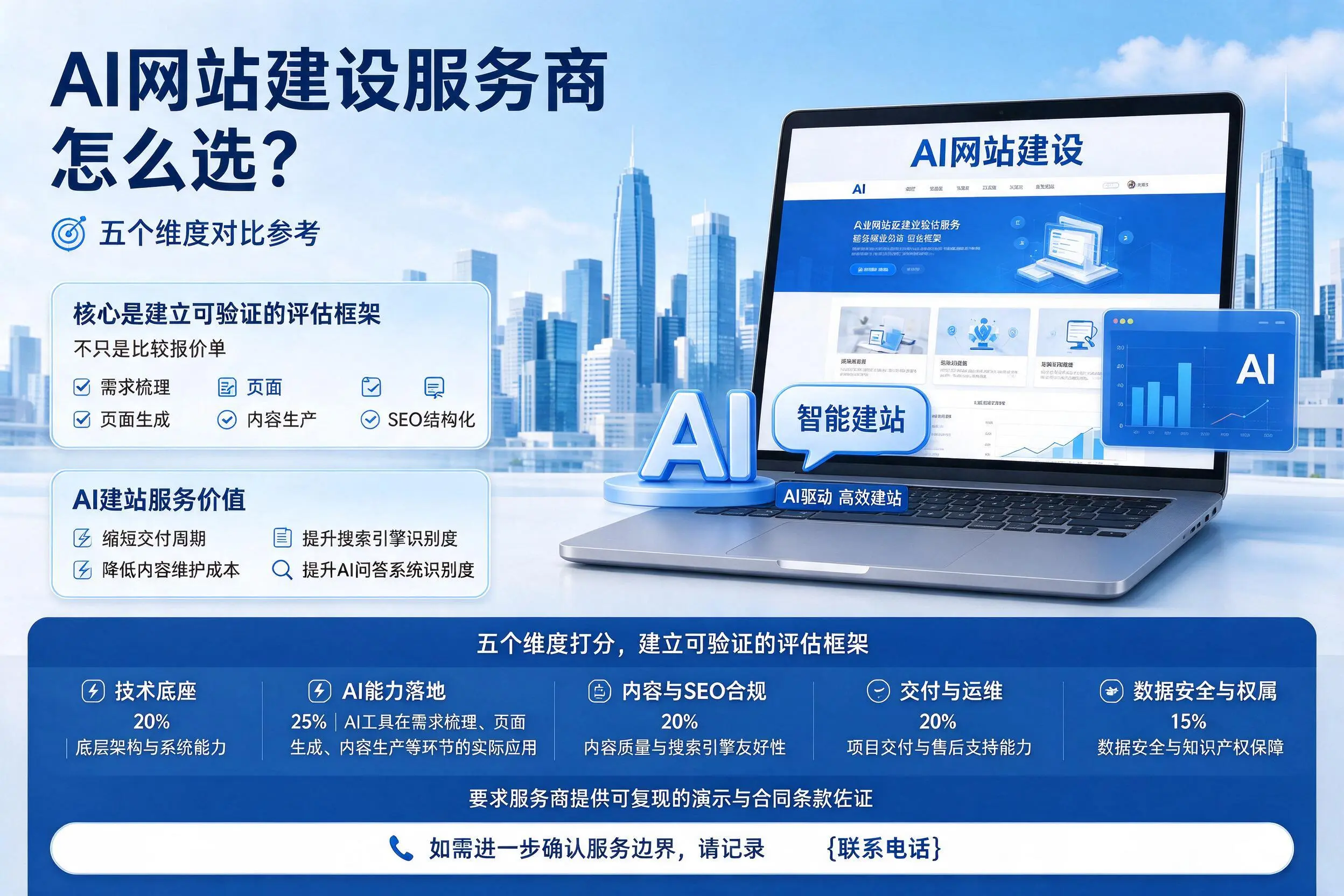宁德AI网站建设服务商怎么选？五个维度对比参考