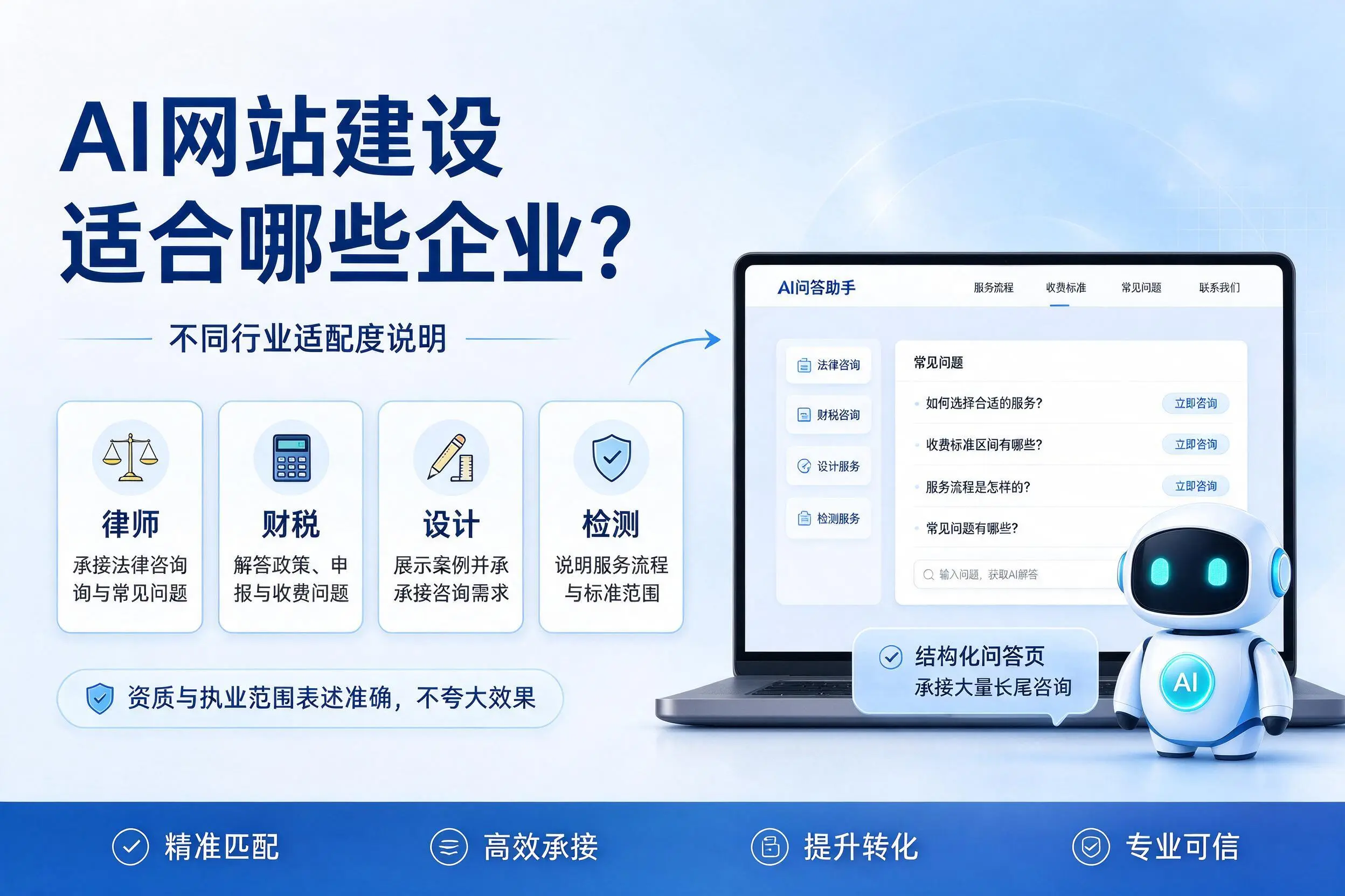 AI网站建设适合哪些企业？宁德不同行业适配度说明