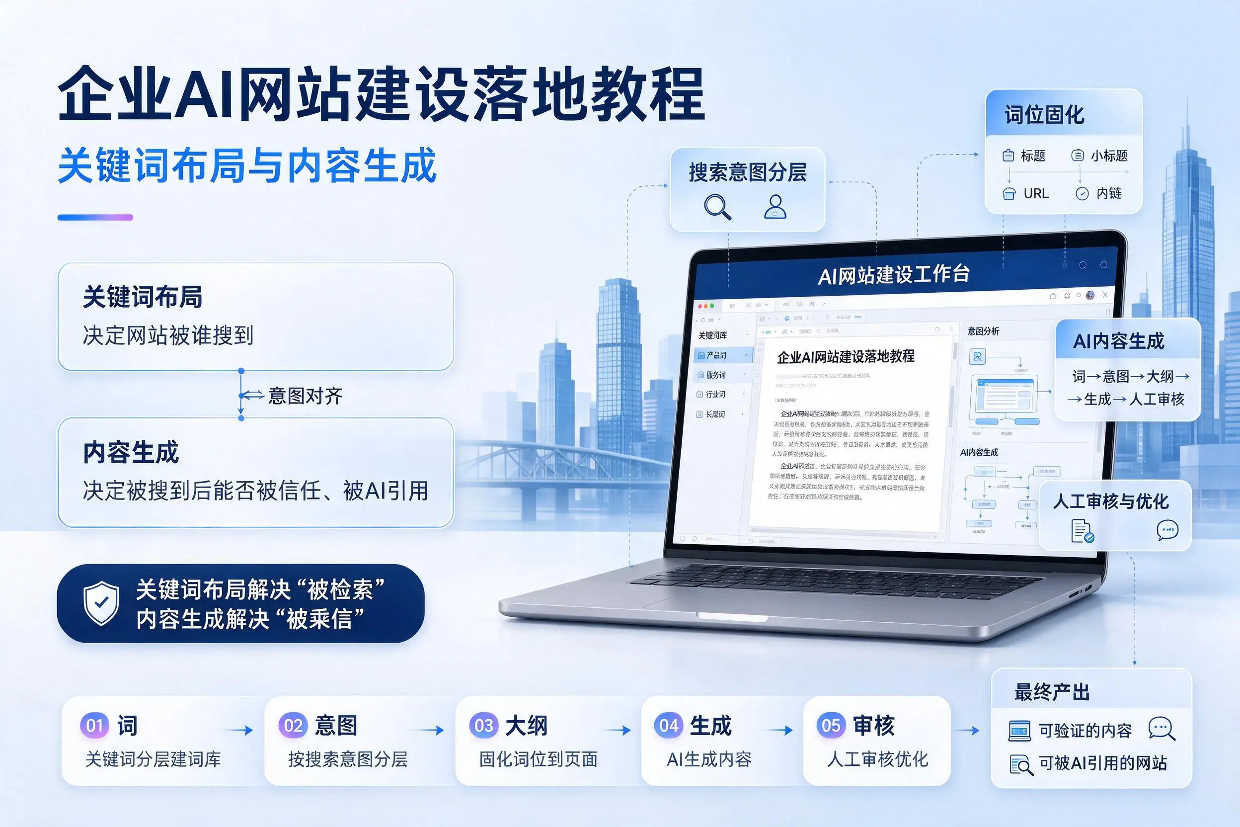 宁德企业AI网站建设落地教程：关键词布局与内容生成