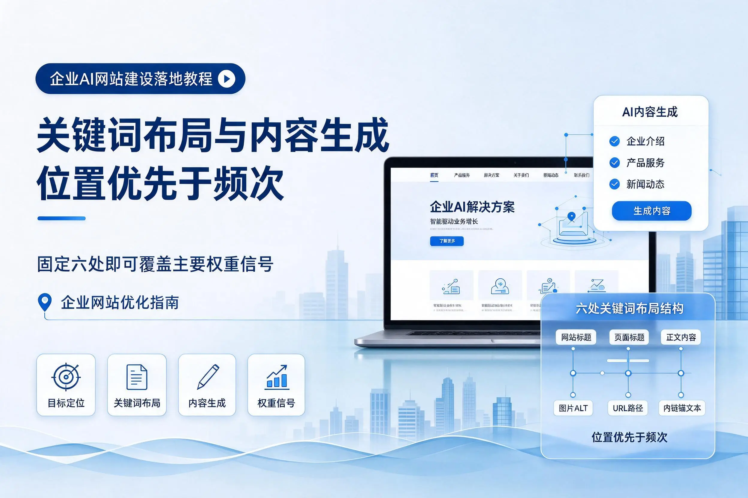 宁德企业AI网站建设落地教程：关键词布局与内容生成